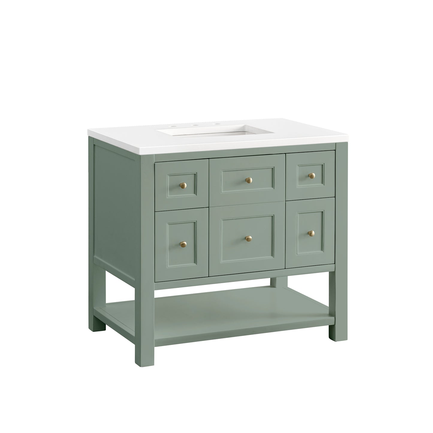Renovate for Less Atlanta Breckenridge 36" Single Vanity Cabinet, Smokey Celadon