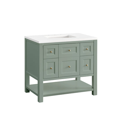 Renovate for Less Atlanta Breckenridge 36" Single Vanity Cabinet, Smokey Celadon