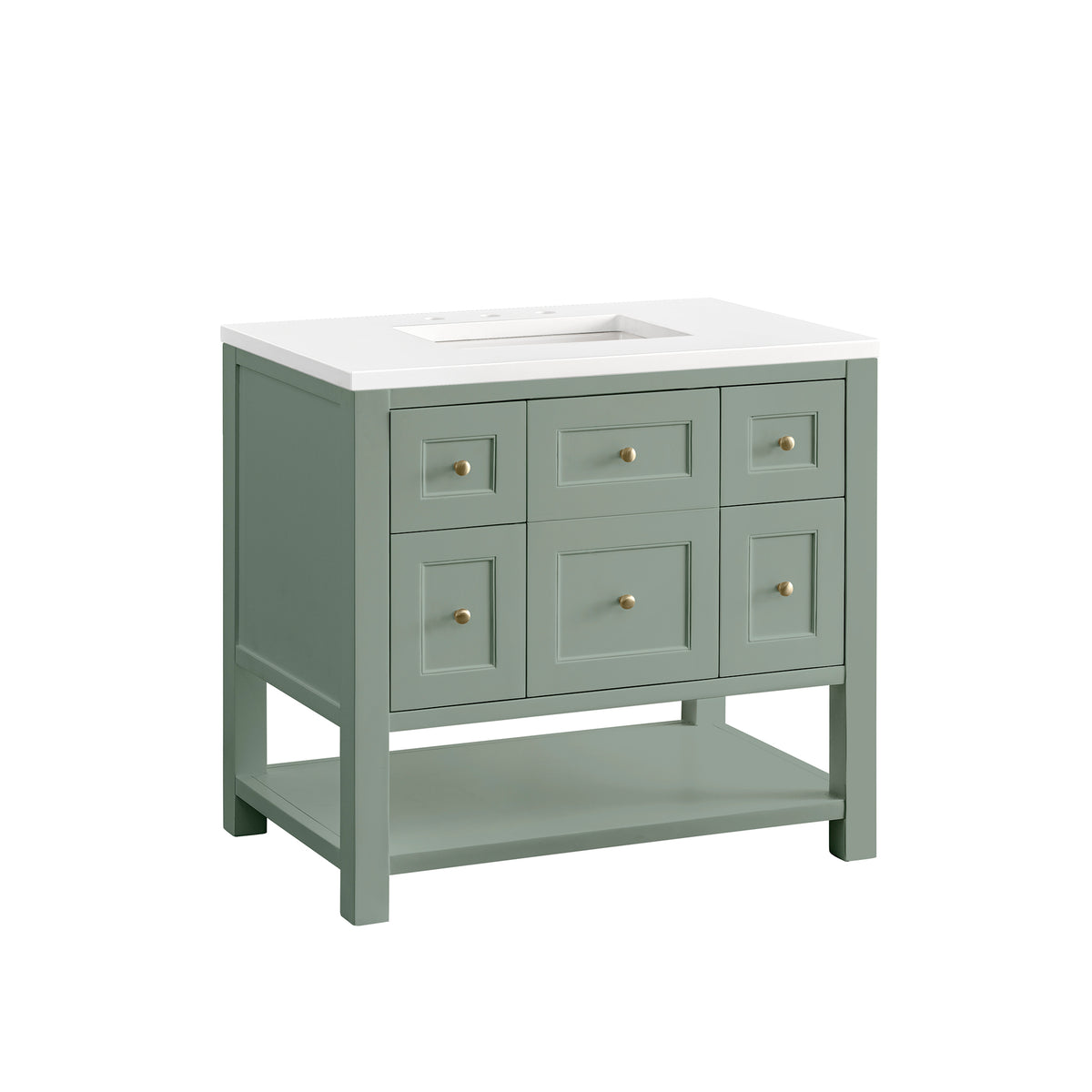 Renovate for Less Atlanta Breckenridge 36" Single Vanity Cabinet, Smokey Celadon