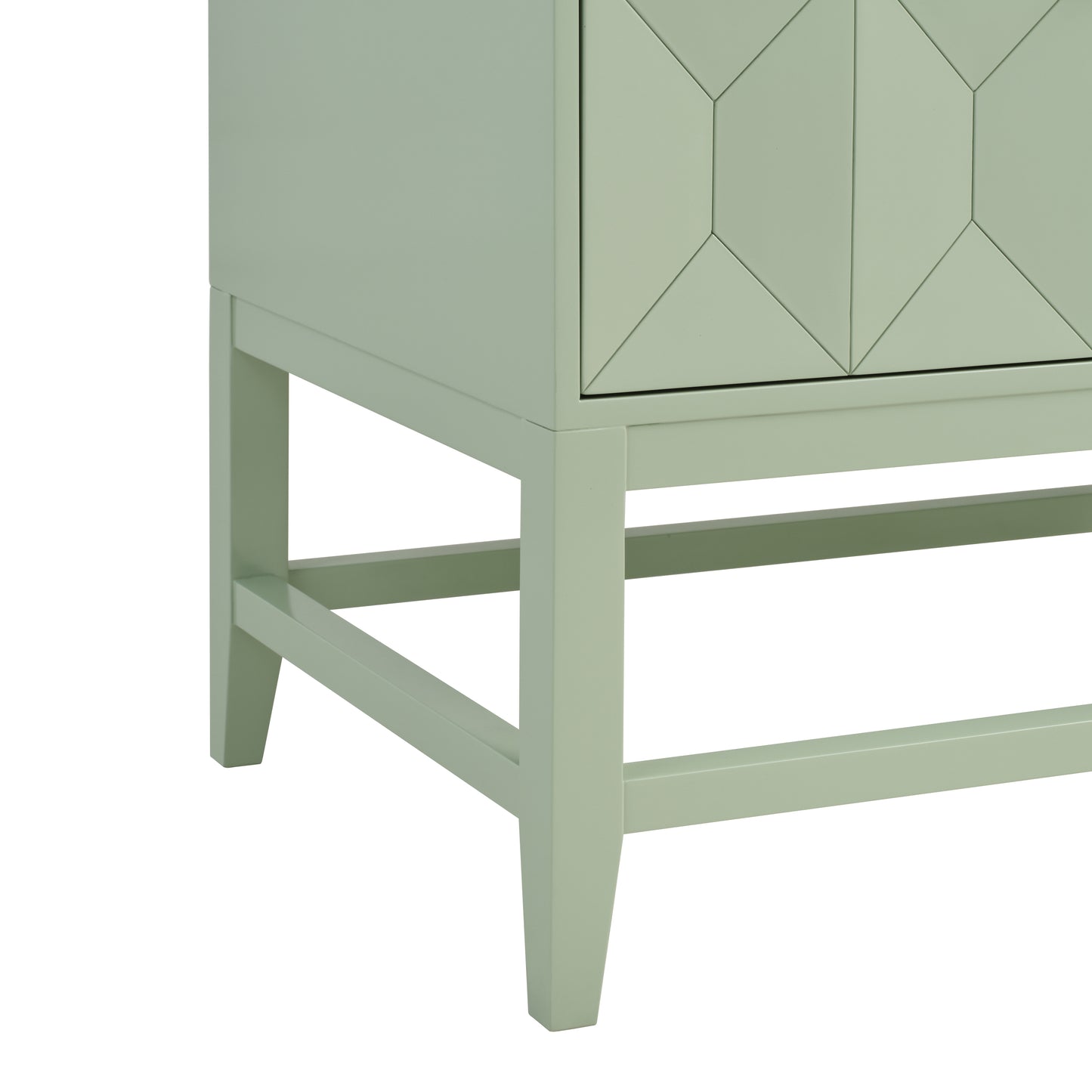 Renovate for Less Atlanta Emmeline 36" Single Vanity, Pistachio w/ 3 CM White Zeus Top