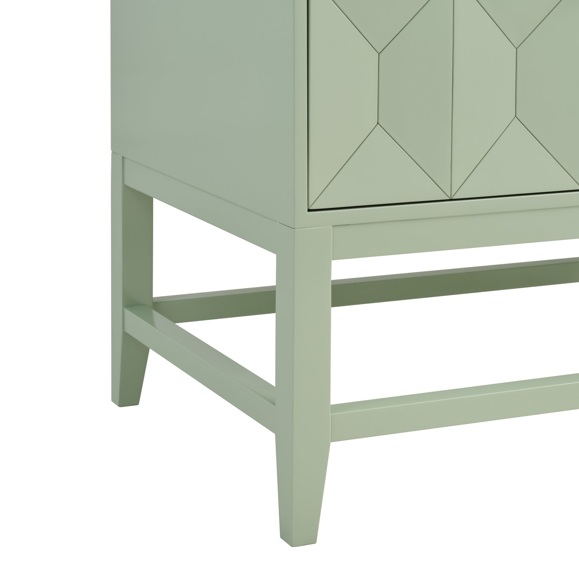 Renovate for Less Atlanta Emmeline 36" Single Vanity, Pistachio w/ 3 CM White Zeus Top
