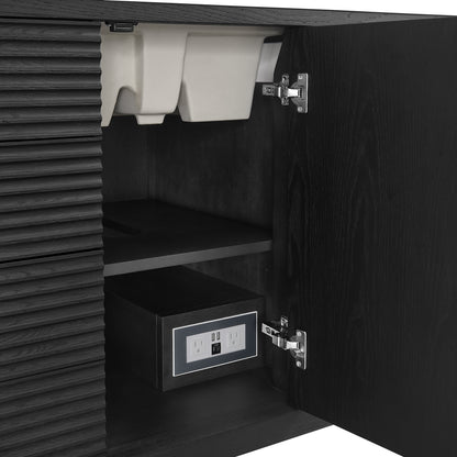 Renovate for Less Atlanta Myrrin 48" Single Vanity, Carbon Oak