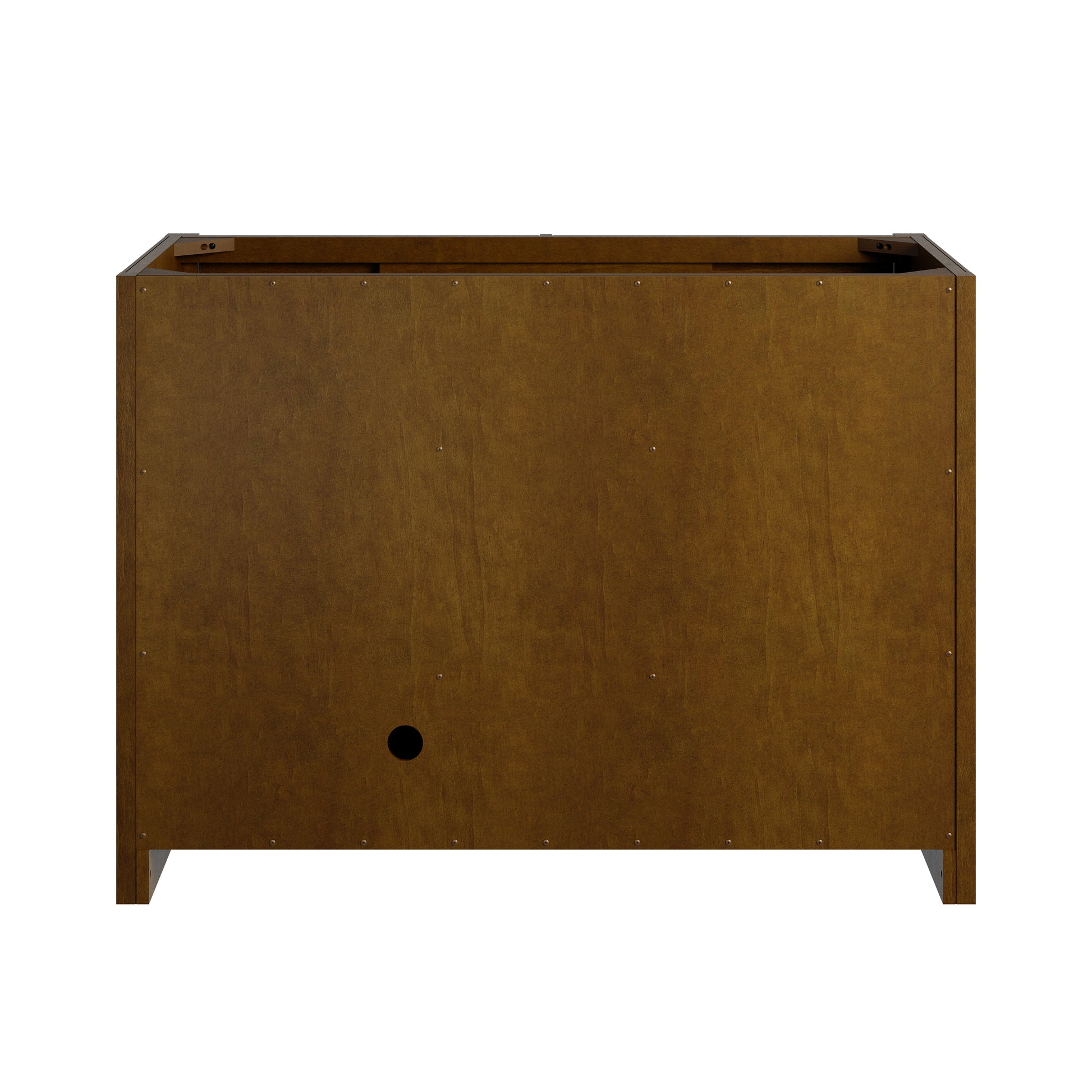 Renovate for Less Atlanta Bellshire 48" Single Vanity, Honey Oak w/ 3 CM Ethereal Noctis Silestone Top