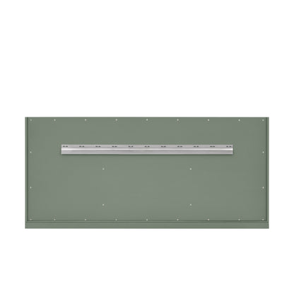 Renovate for Less Atlanta Chicago 60" Double Vanity, Smokey Celadon, w/ 3 CM Eternal Jasmine Pearl Silestone® Top