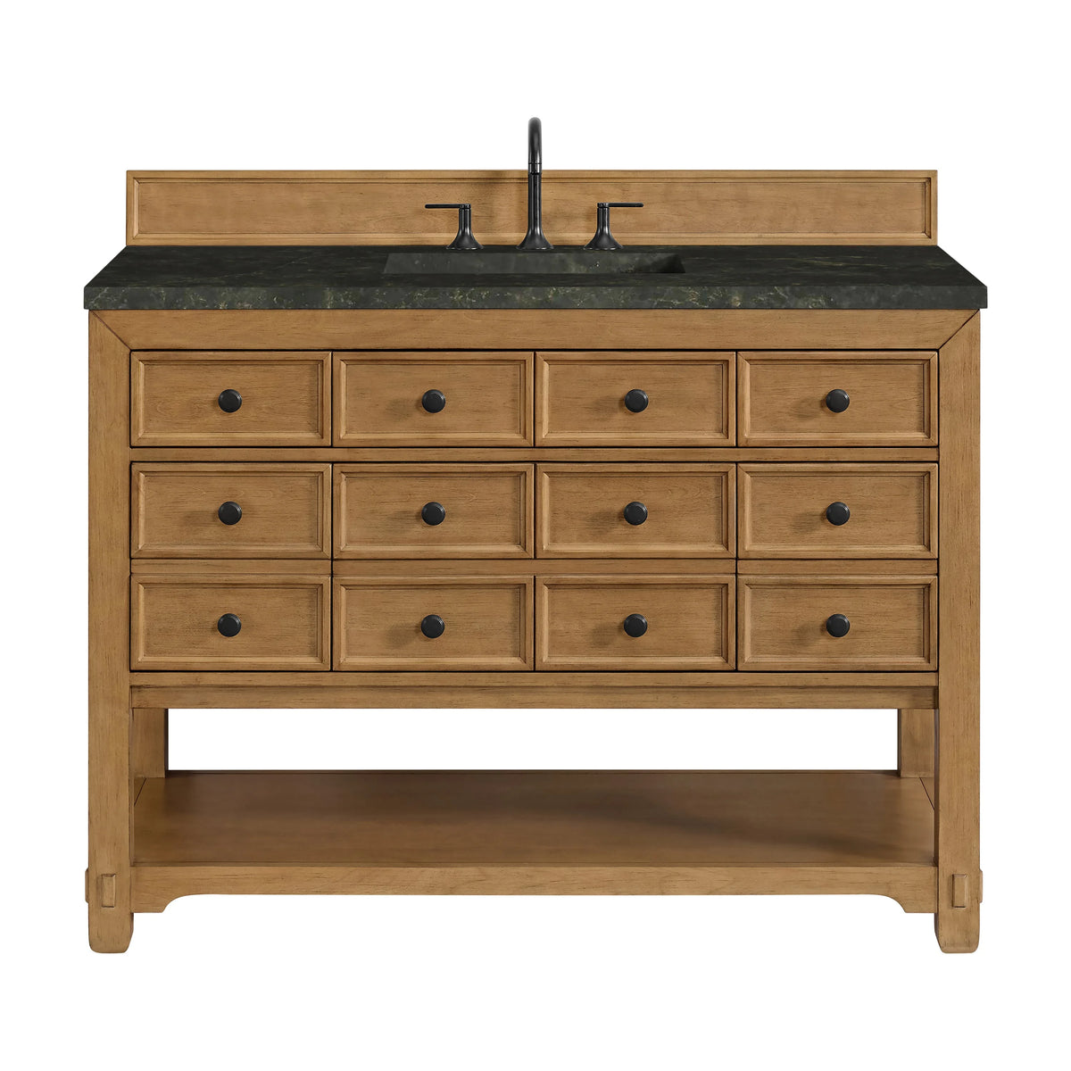 Malibu 48" Single Vanity, Amber Birch, w/ 3 CM Phantome Eclos Top