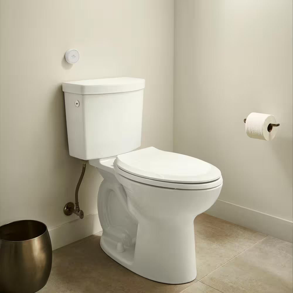 Cadet Touchless 2-piece 1.28 GPF Single Flush Elongated Toilet in White, Seat Included