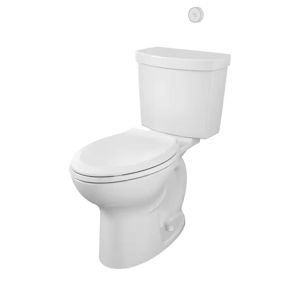 Cadet Touchless 2-piece 1.28 GPF Single Flush Elongated Toilet in White, Seat Included