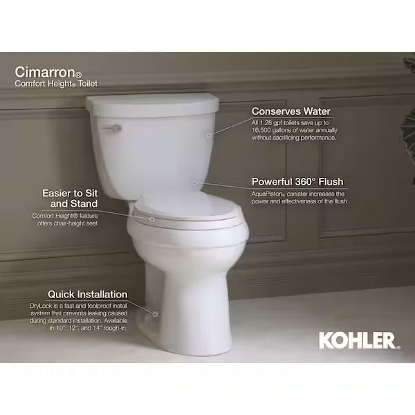 Cimarron round front toilet