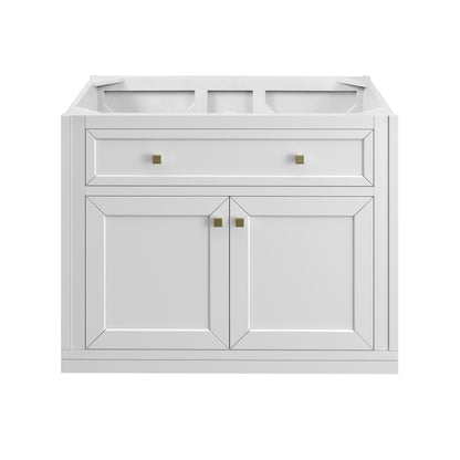 Renovate for Less Atlanta Chicago 36" Single Vanity, Glossy White, w/ 3 CM Lime Delight Silestone® Top