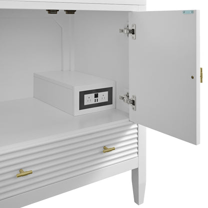 Renovate for Less Atlanta Myrrin 30" Single Vanity, Bright White w/ 3 CM Carrara Marble Top