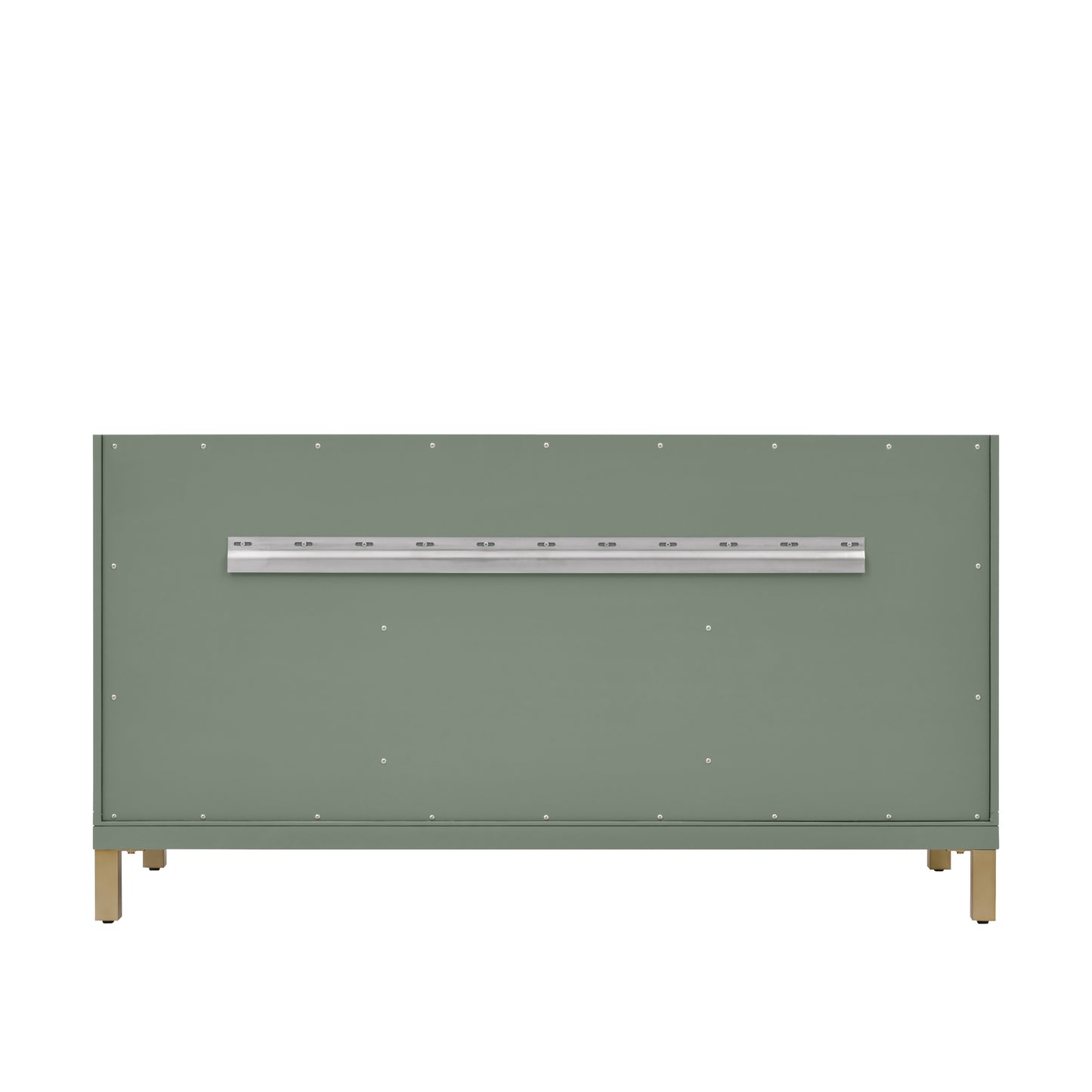 Renovate for Less Atlanta Chicago 60" Double Vanity, Smokey Celadon, w/ 3 CM Eternal Jasmine Pearl Silestone® Top