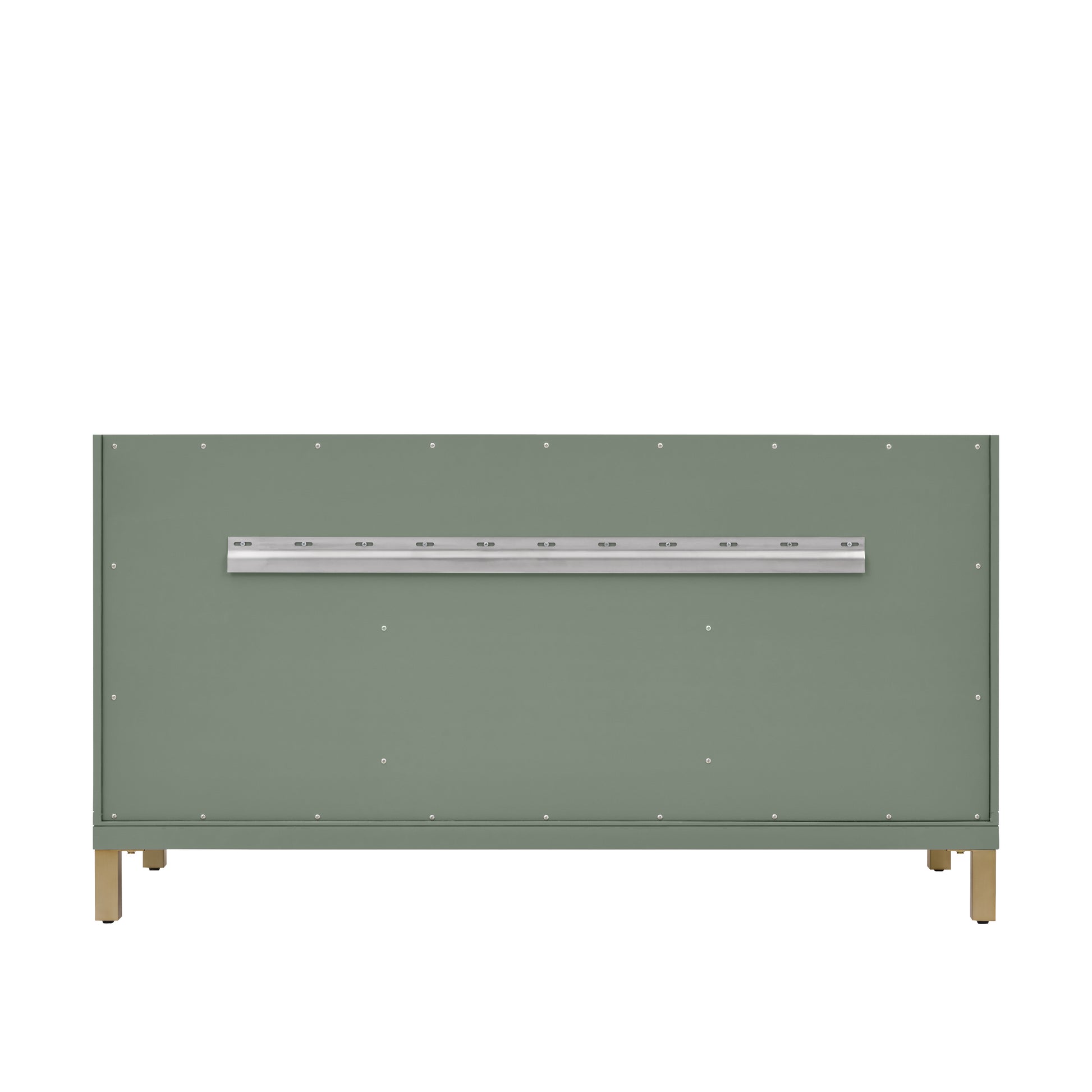 Renovate for Less Atlanta Chicago 60" Double Vanity, Smokey Celadon, w/ 3 CM Eternal Jasmine Pearl Silestone® Top