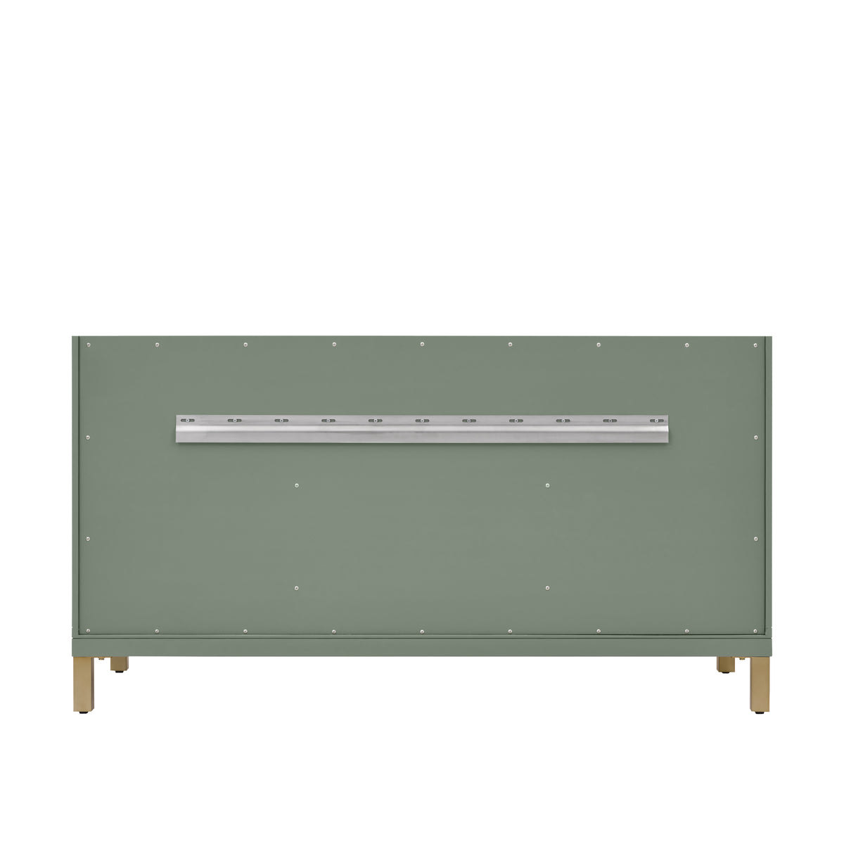 Renovate for Less Atlanta Chicago 60" Double Vanity, Smokey Celadon, w/ 3 CM Carrara Marble Top