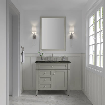 Renovate for Less Atlanta Brittany 36" Single Vanity, Urban Gray, w/ 3 CM Phantome Eclos Top