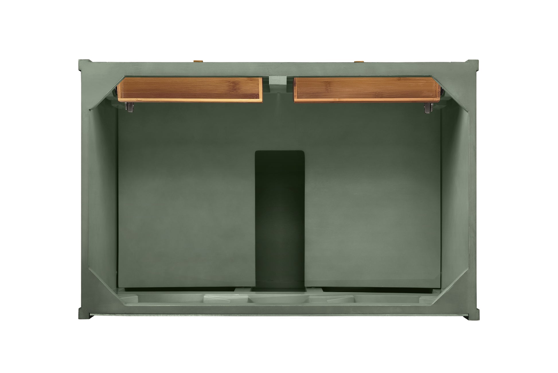 Renovate for Less Atlanta Chicago 36" Single Vanity, Smokey Celadon, w/ Single Hole 3CM White Zeus Silestone® Top & Backsplash