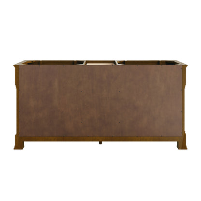 Renovate for Less Atlanta Brookfield 72" Double Vanity, Honey Oak, w/ 3 CM Tajnar Eclos Top w/FreePower Wireless Charger