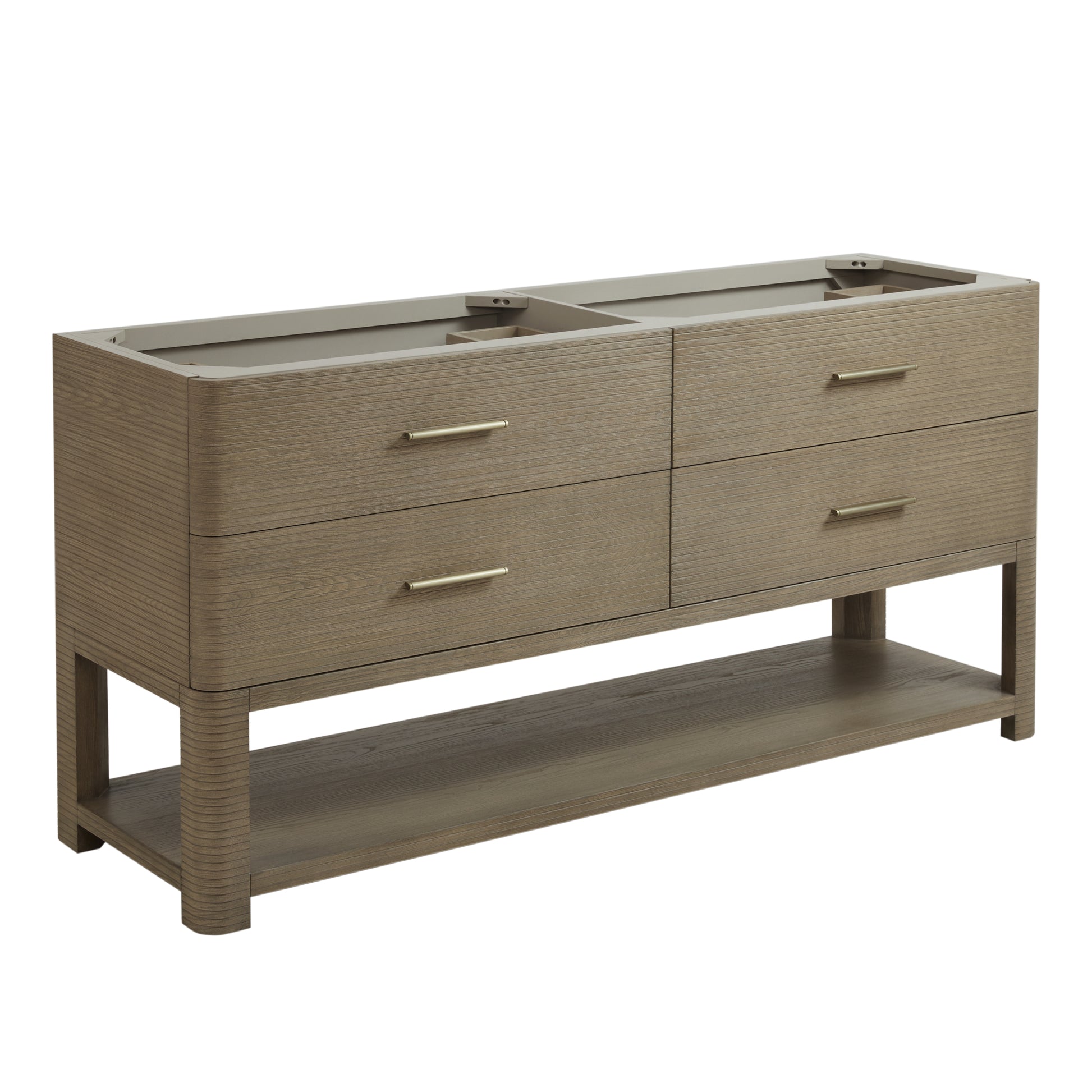 Renovate for Less Atlanta Lucian 72" Double Vanity, Pebble Oak