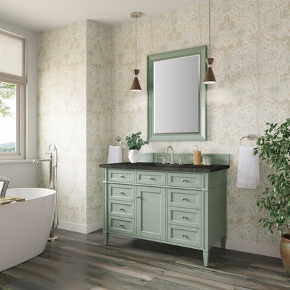 Renovate for Less Atlanta Brittany 48" Single Vanity, Sage Green, w/ 3 CM Phantome Eclos Top