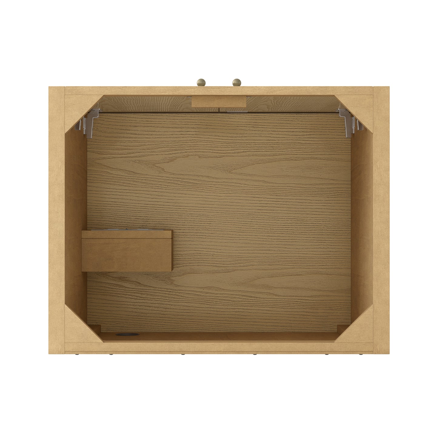 Renovate for Less Atlanta Hudson 30" Single Vanity, Light Natural Oak w/ 3 CM Carrara Marble Top