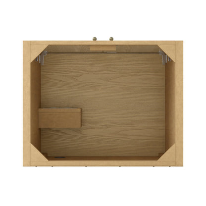 Hudson 30" Single Vanity, Light Natural Oak w/ 3 CM Phantome Eclos Top