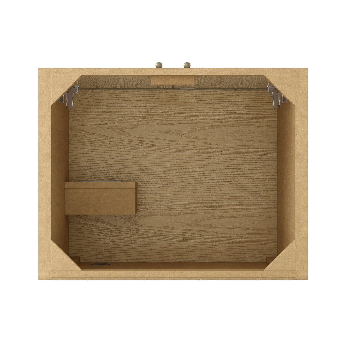 Hudson 30" Single Vanity, Light Natural Oak w/ 3 CM Carrara Marble Top