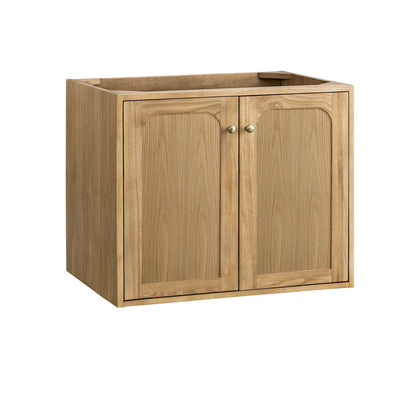 Renovate for Less Atlanta Laurent 30" Single Vanity, Light Natural Oak w/ 3 CM White Zeus Top