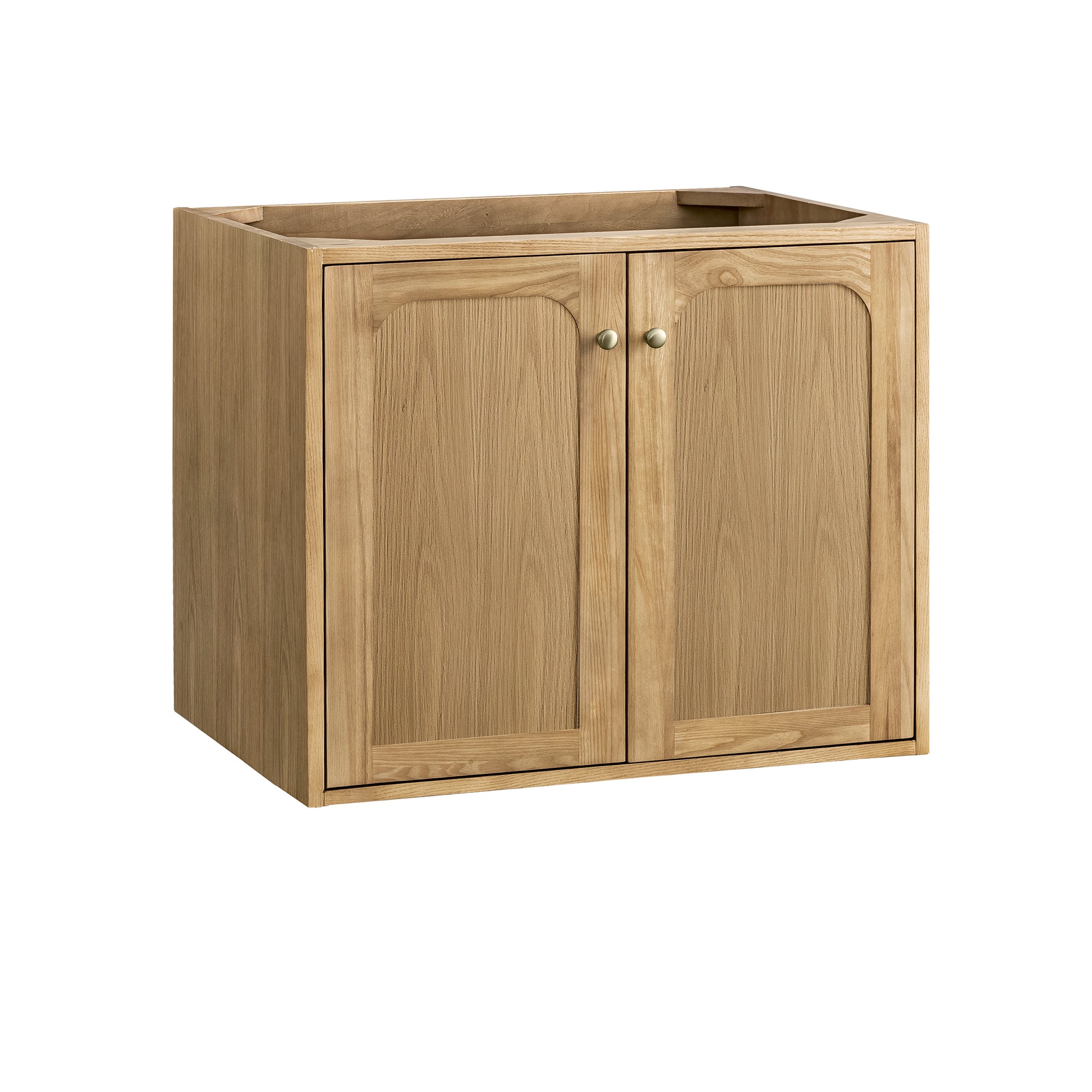Renovate for Less Atlanta Laurent 30" Single Vanity, Light Natural Oak w/ 3 CM Ethereal Noctis Top