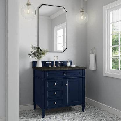 Brittany 36" Single Vanity, Victory Blue, w/ 3 CM Phantome Eclos Top