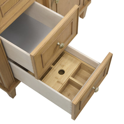 Renovate for Less Atlanta Lorelai 36" Single Vanity, Light Natural Oak