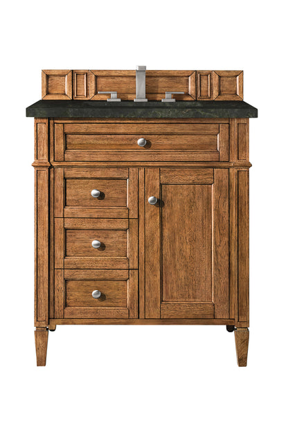 Renovate for Less Atlanta Brittany 30" Single Vanity, Saddle Brown, w/ 3 CM Phantome Eclos Top