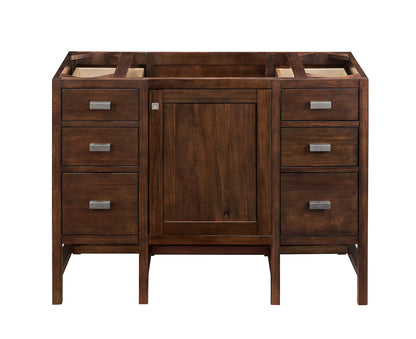 Addison 48" Single Vanity, Mid-Century Acacia w/ 3 CM Eternal Jasmine Pearl Silestone Top