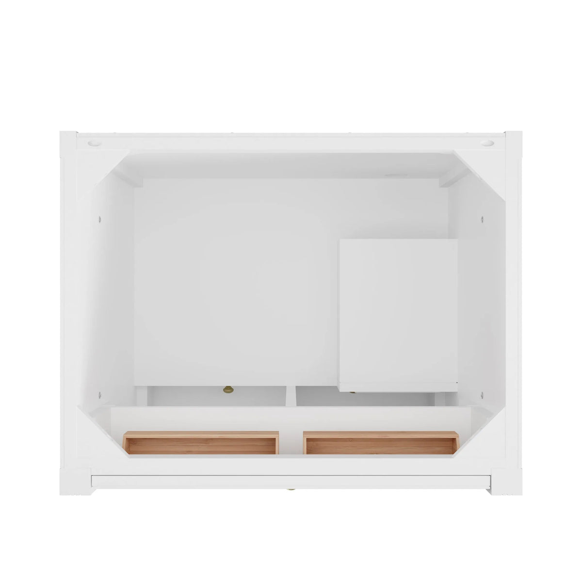 Bellshire 30" Single Vanity, Bright White w/ 3 CM Victorian Silver Silestone Top