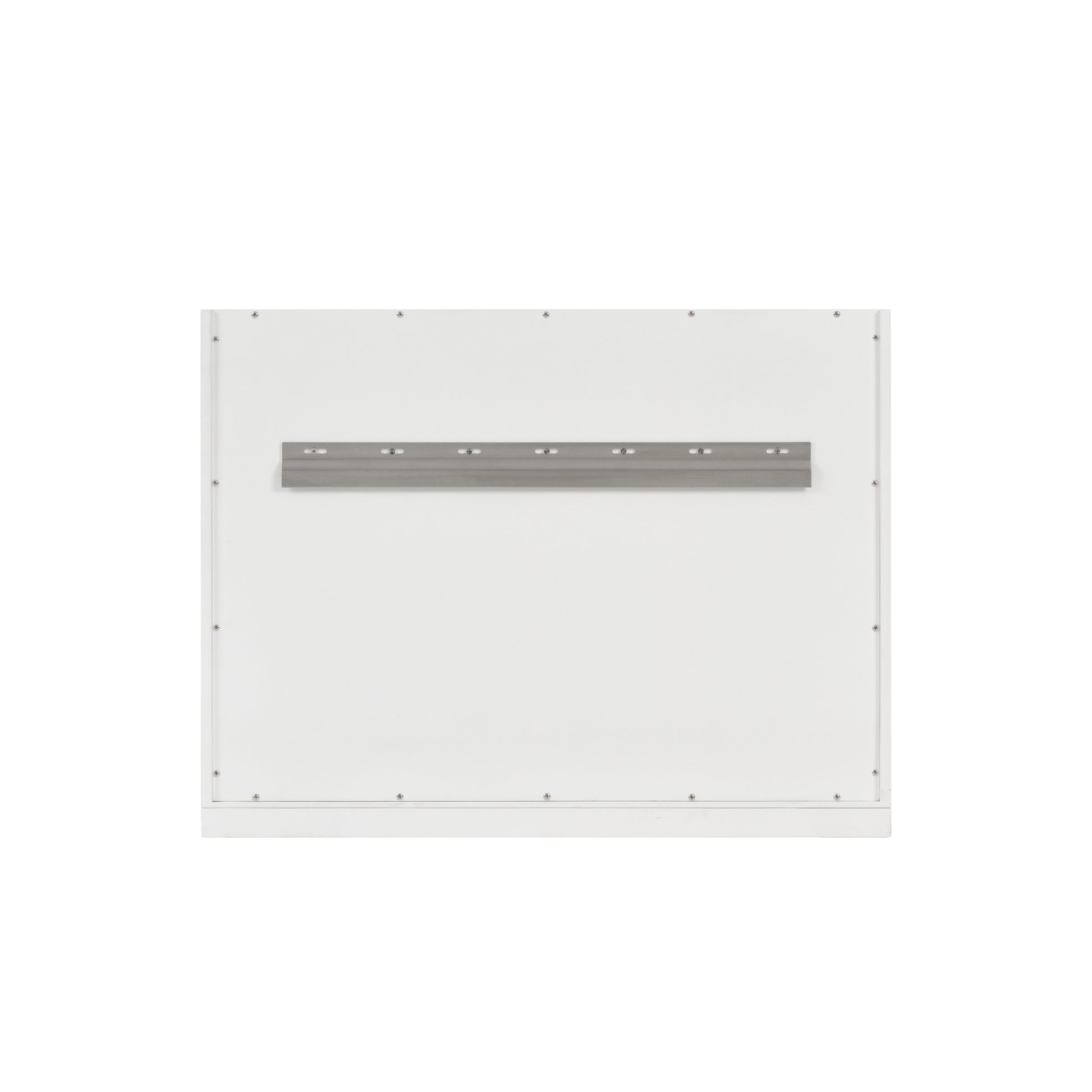 Renovate for Less Atlanta Chicago 36" Single Vanity, Glossy White, w/ 3 CM Carrara Marble Top