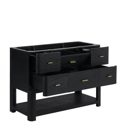 Lucian 48" Single Vanity, Carbon Oak