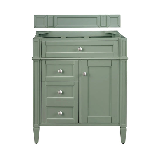 Brittany 30" Single Vanity Cabinet, Smokey Celadon