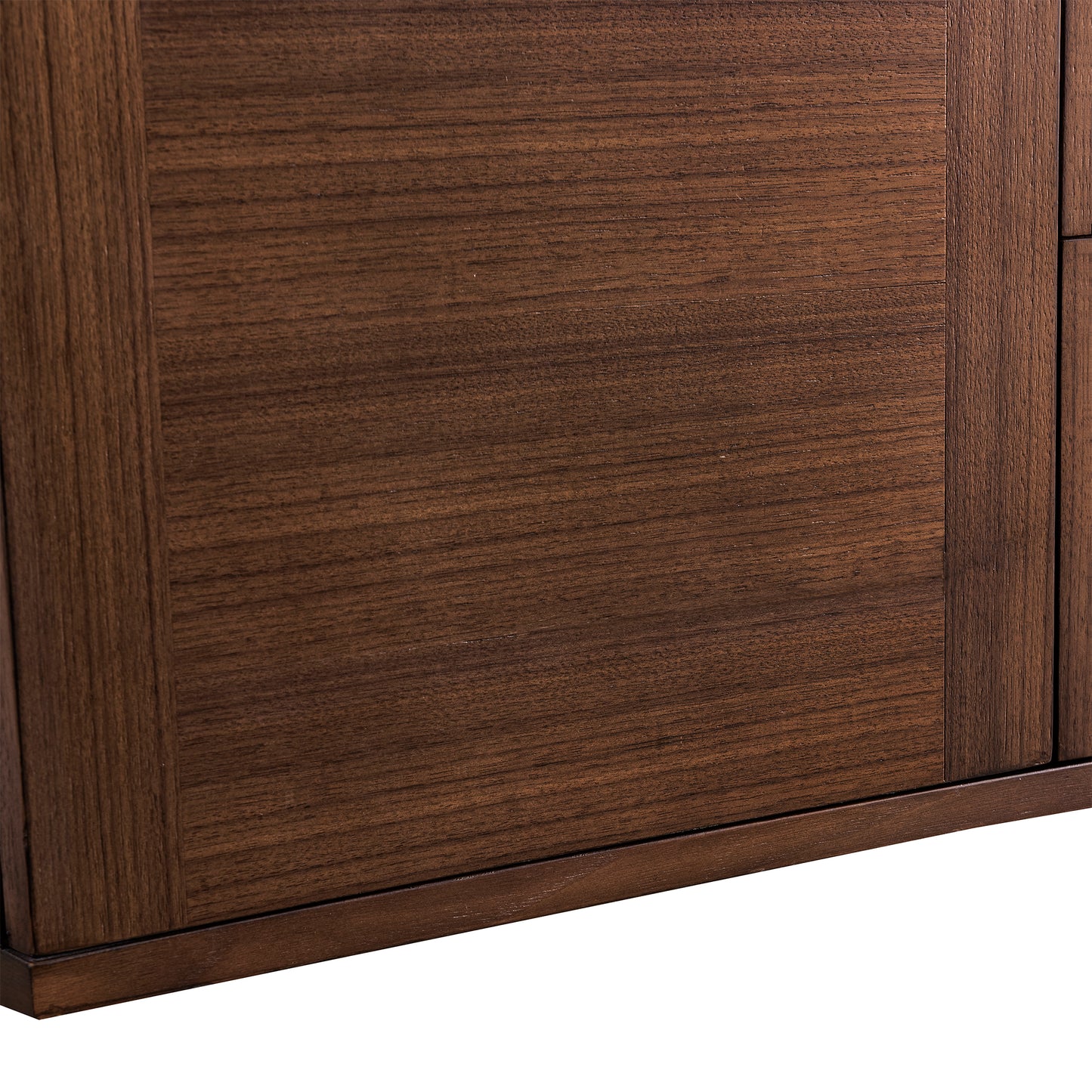 Renovate for Less Atlanta Amberly 72" Double Vanity, Mid-Century Walnut, w/ 3 CM Tajnar Eclos Top
