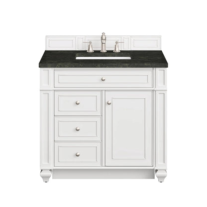 Bristol 36" Single Vanity, Bright White, w/ 3 CM Phantome Eclos Top