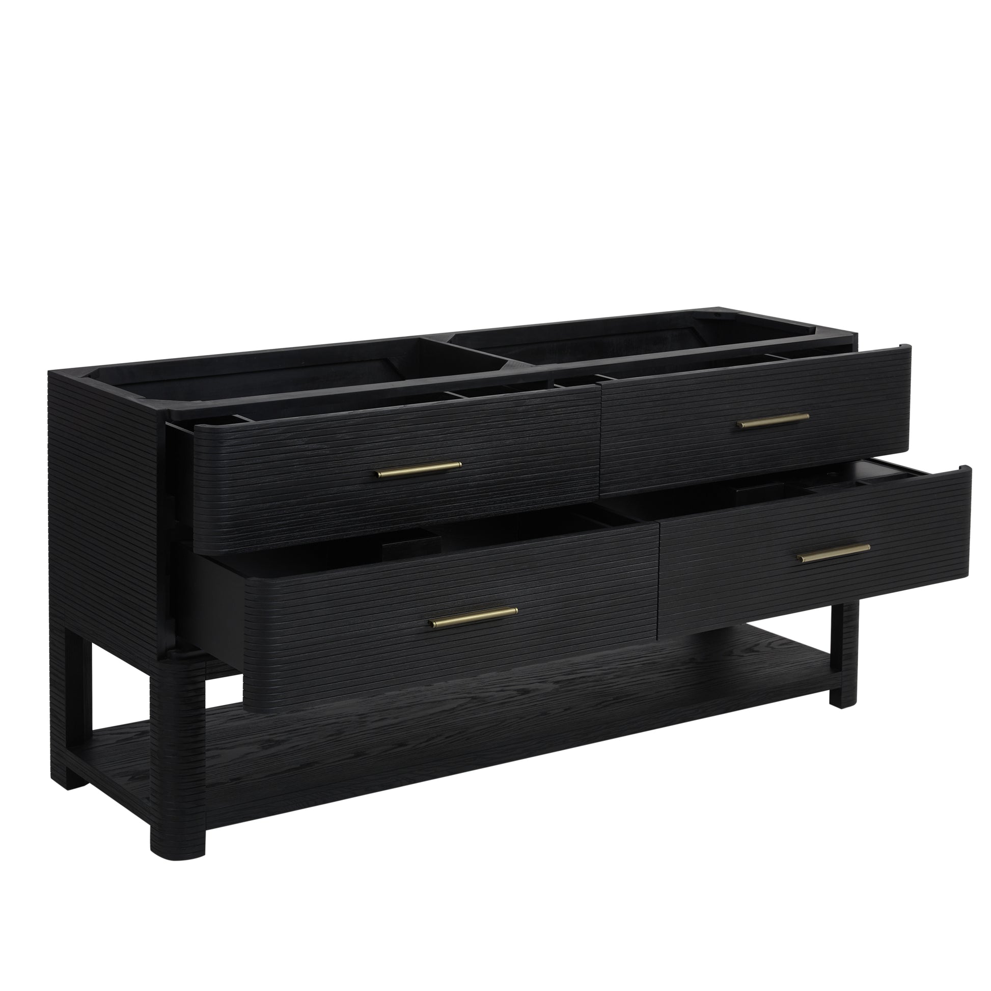 Renovate for Less Atlanta Lucian 72" Double Vanity, Carbon Oak