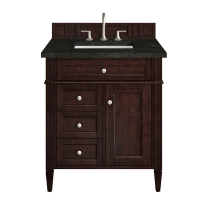 Renovate for Less Atlanta Brittany 30" Single Vanity, Burnished Mahogany, w/ 3 CM Phantome Eclos Top