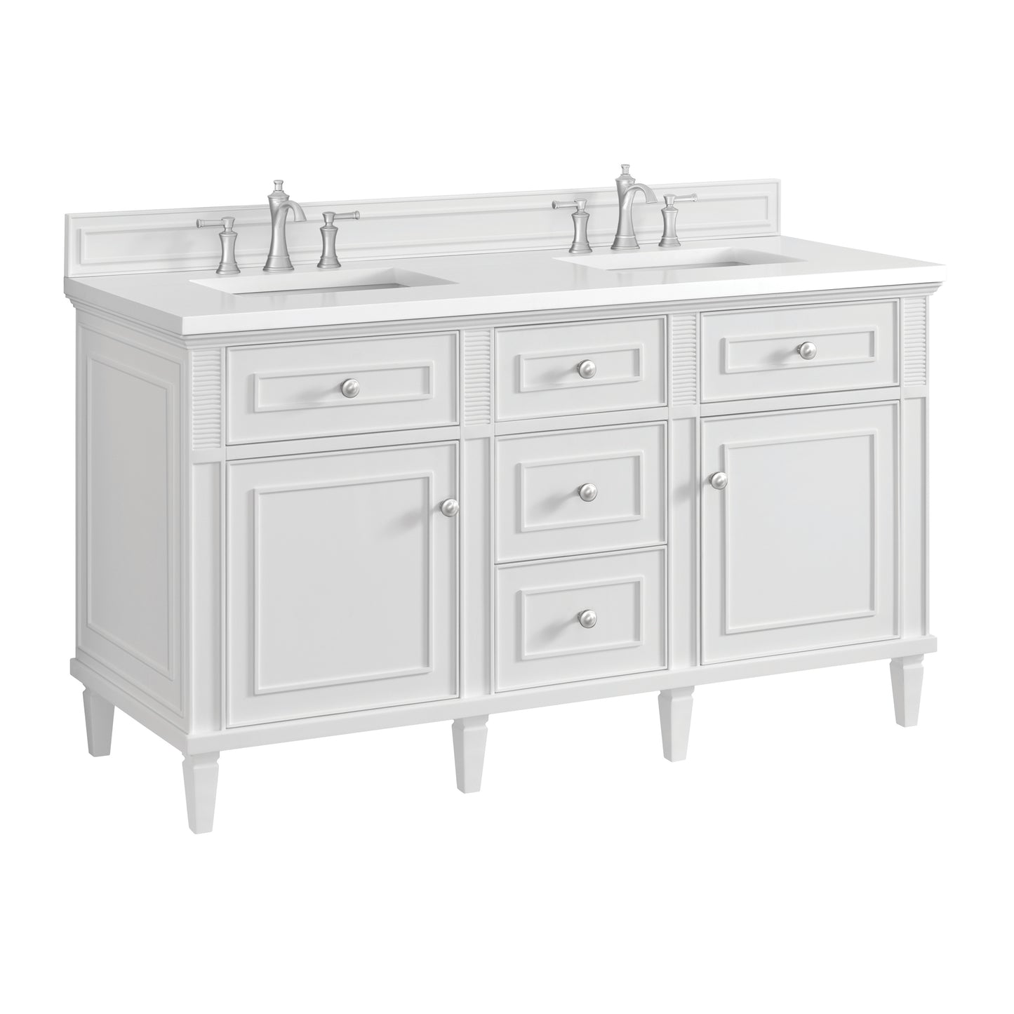 Renovate for Less Atlanta Lorelai 60" Double Vanity, Bright White