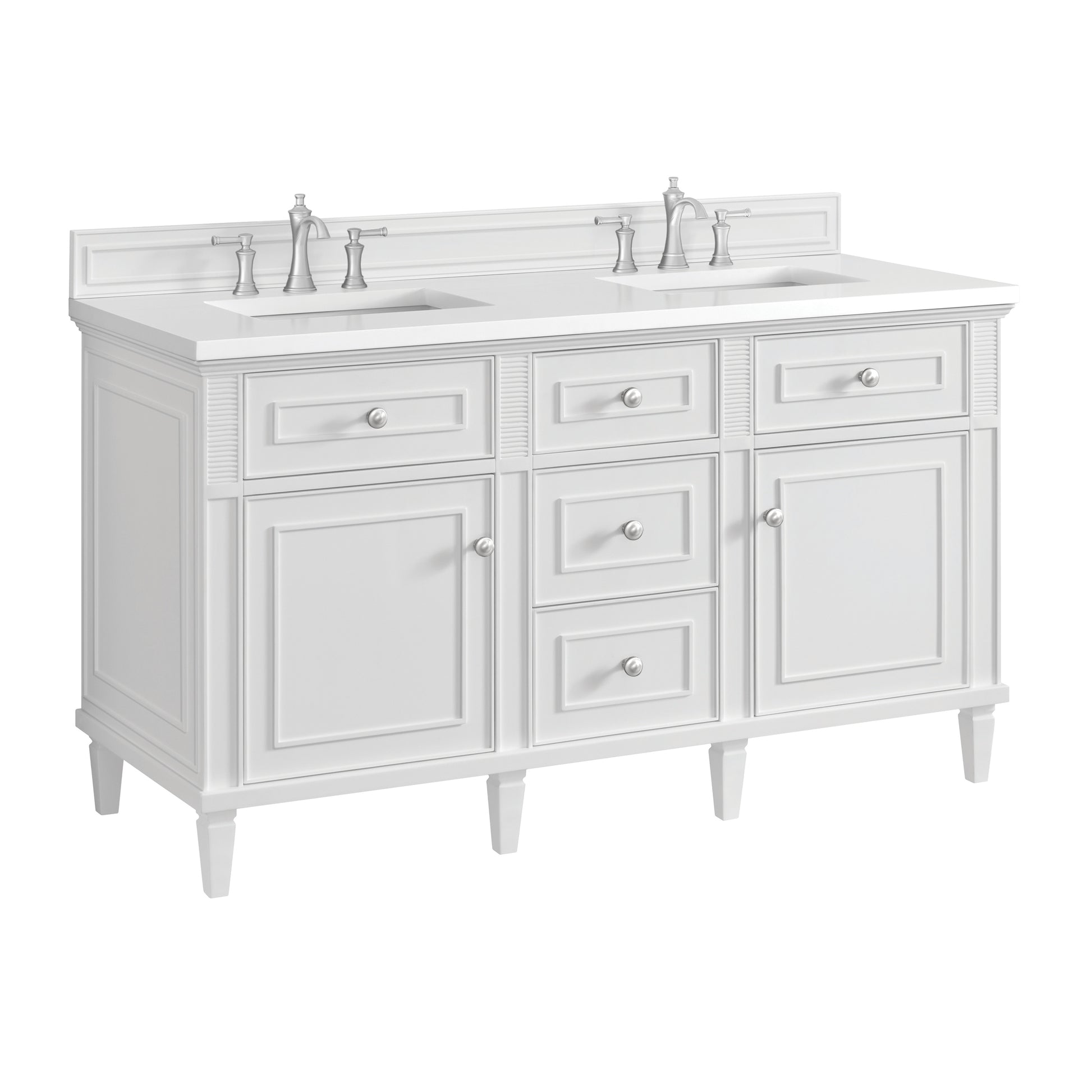 Renovate for Less Atlanta Lorelai 60" Double Vanity, Bright White