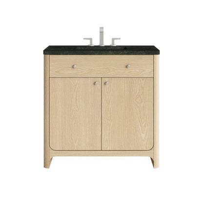 Gracyn 36" Single Vanity, Coastal Driftwood, w/ 3 CM Phantome Eclos Widespread Top