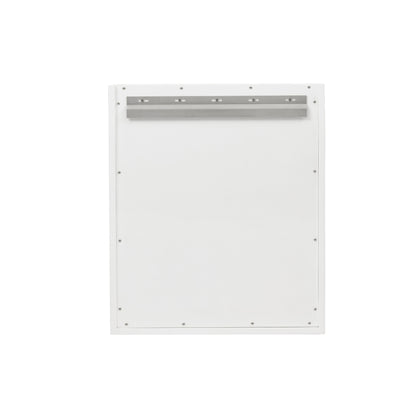 Renovate for Less Atlanta Chianti 24" Single Cabinet, Glossy White, Matte Black