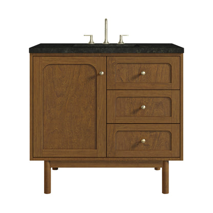 Laurent 36" Single Vanity, Honey Oak w/ 3 CM Phantome Eclos Top