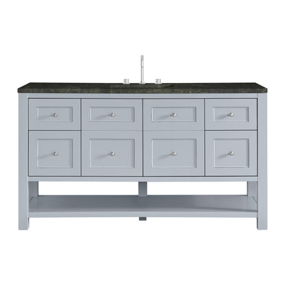Renovate for Less Atlanta Breckenridge 60" Single Vanity, Serenity Blue, w/ 3 CM Phantome Eclos Top
