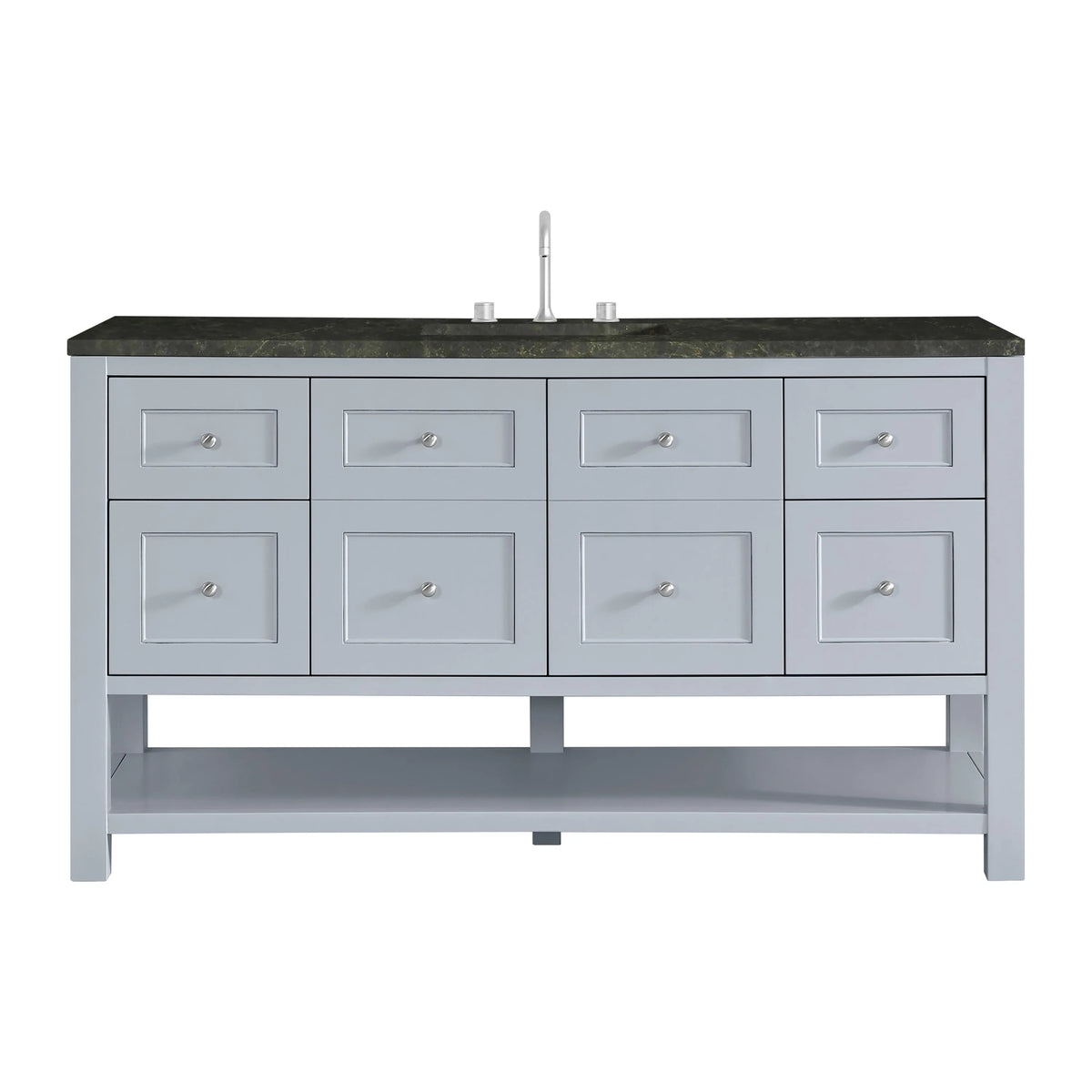 Breckenridge 60" Single Vanity, Serenity Blue, w/ 3 CM Phantome Eclos Top