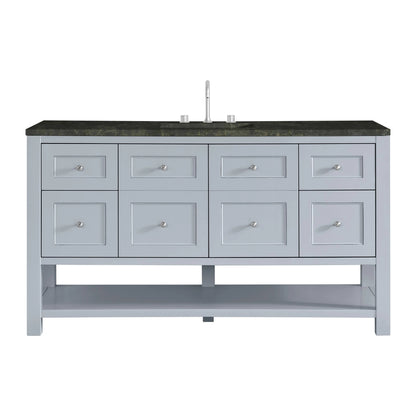 Breckenridge 60" Single Vanity, Serenity Blue, w/ 3 CM Phantome Eclos Top