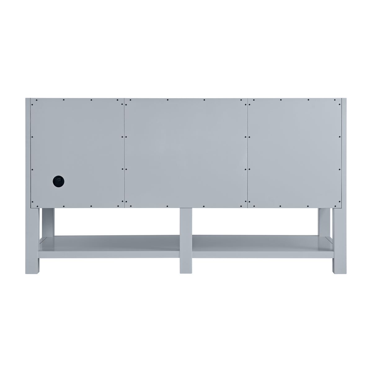Renovate for Less Atlanta Breckenridge 60" Double Vanity, Serenity Blue w/ 3 CM Parisien Bleu Top