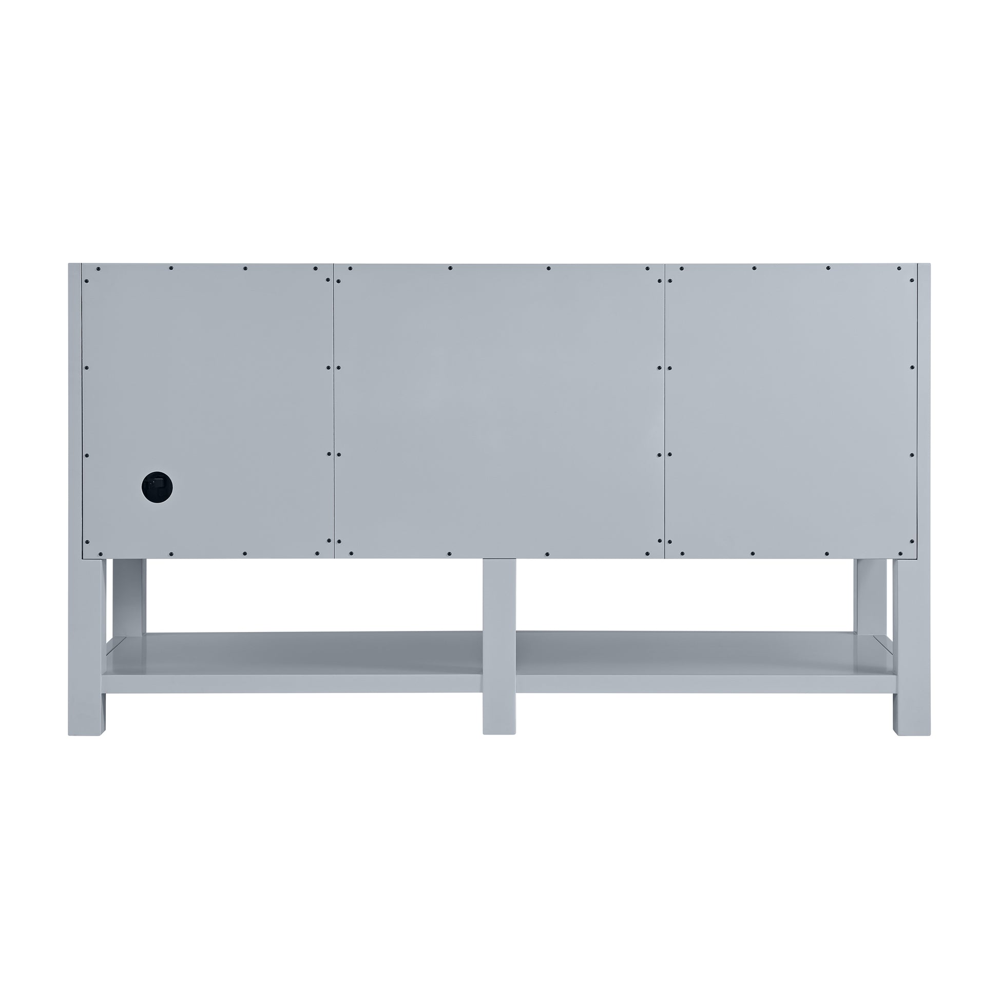 Renovate for Less Atlanta Breckenridge 60" Double Vanity, Serenity Blue w/ 3 CM Parisien Bleu Top w/FreePower Wireless Charger