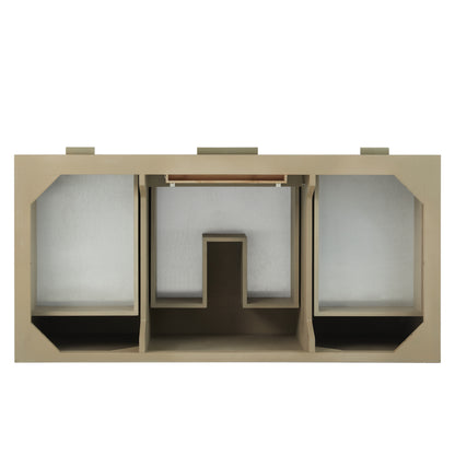 Renovate for Less Atlanta Emmeline 48" Single Vanity, Pebble Oak w/ 3 CM Carrara White Marble Top